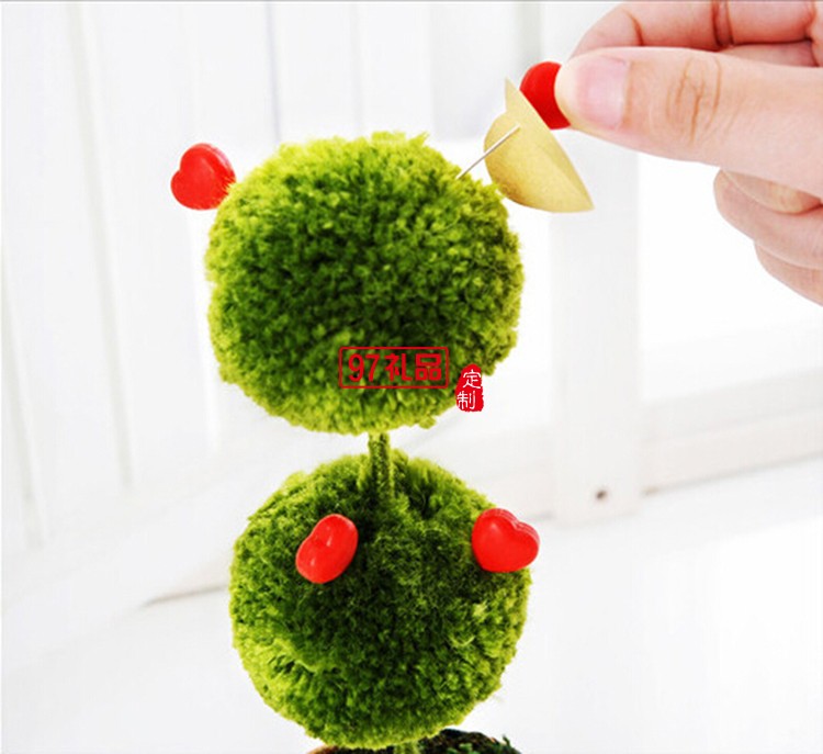 幸福樹形便簽 創意名片辦公室座桌面擺件定制公司廣告禮品