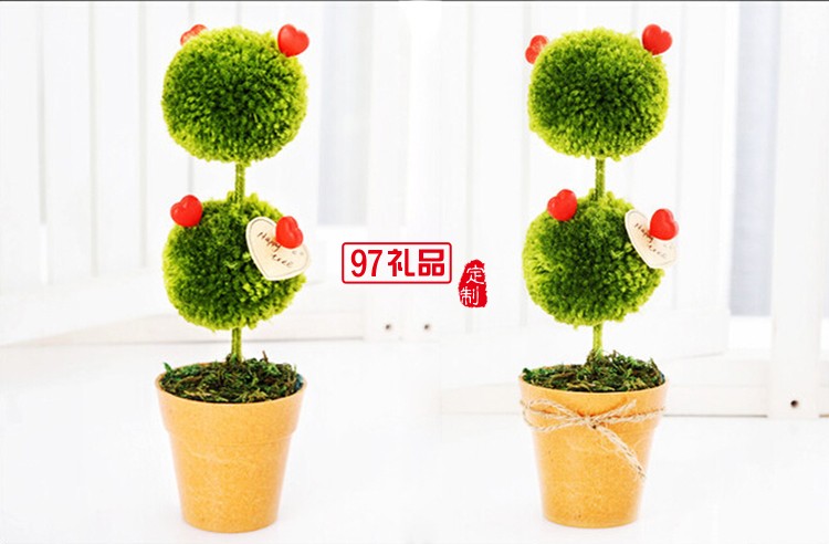 幸福樹形便簽 創意名片辦公室座桌面擺件定制公司廣告禮品