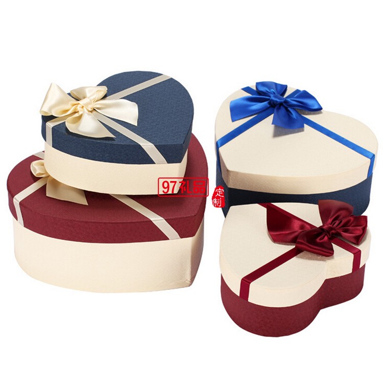 心形禮品盒520節日禮盒定制平安夜禮盒新年糖果禮盒