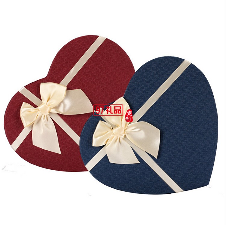 心形禮品盒520節日禮盒定制平安夜禮盒新年糖果禮盒