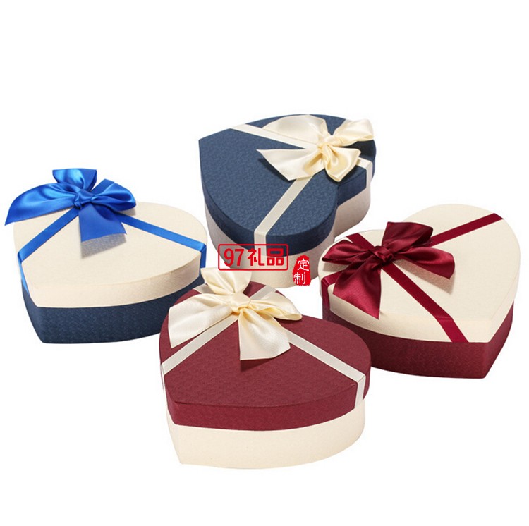 心形禮品盒520節日禮盒定制平安夜禮盒新年糖果禮盒