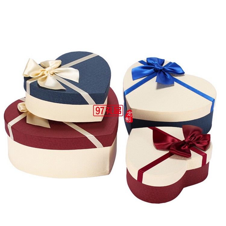 心形禮品盒520節日禮盒定制平安夜禮盒新年糖果禮盒