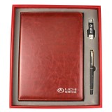 商務(wù)定制筆+本子+U盤 辦公套裝  麗馳電動定制案例