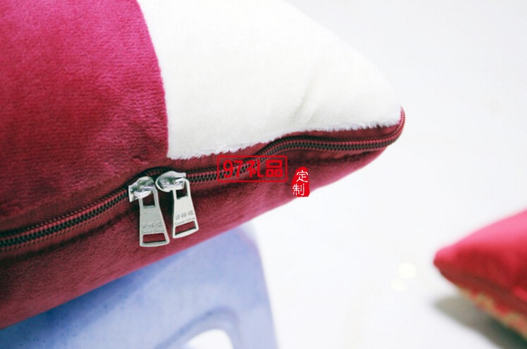 車載辦公室植絨抱枕被靠枕紀念品定制禮品