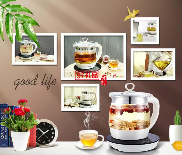 定制水壺 多功能玻璃養生壺智能變頻節能保溫電熱壺