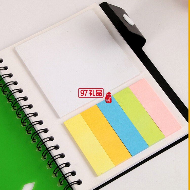時尚優質塑料封面記事通知留言便簽本