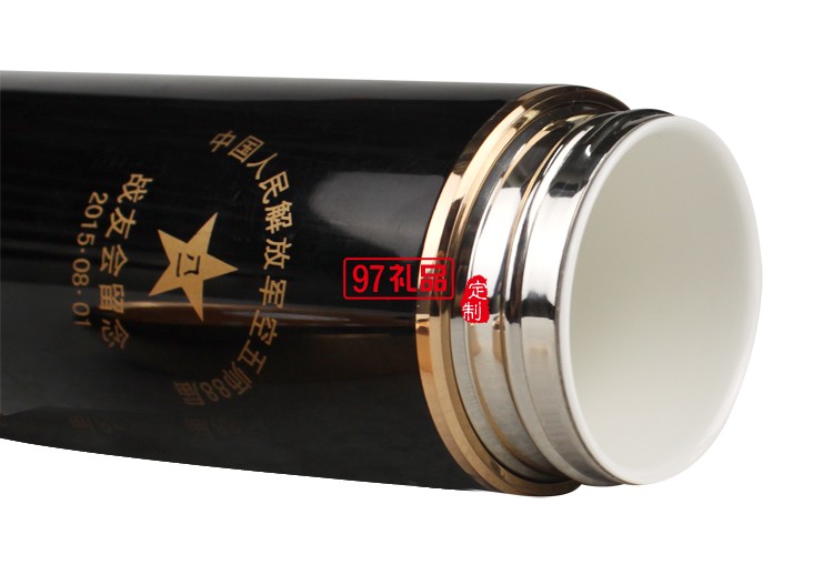新款商務不倒杯 真空杯 保溫杯 車載杯 解放軍紀念品定制
