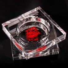 方形水晶煙灰缸  全興酒業定制開業禮品