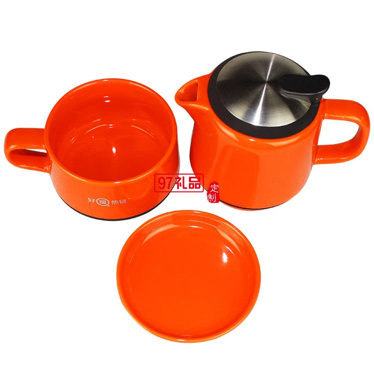 無鉛陶瓷茶壺三件套