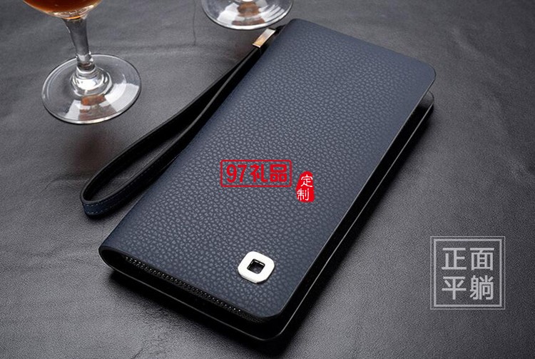 三棵樹漆定制男士商務手包 長款錢包皮包