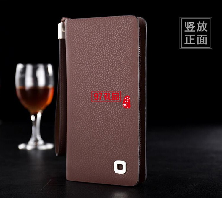 三棵樹漆定制男士商務手包 長款錢包皮包