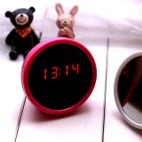 創意廣告促銷禮品美人鏡子時計