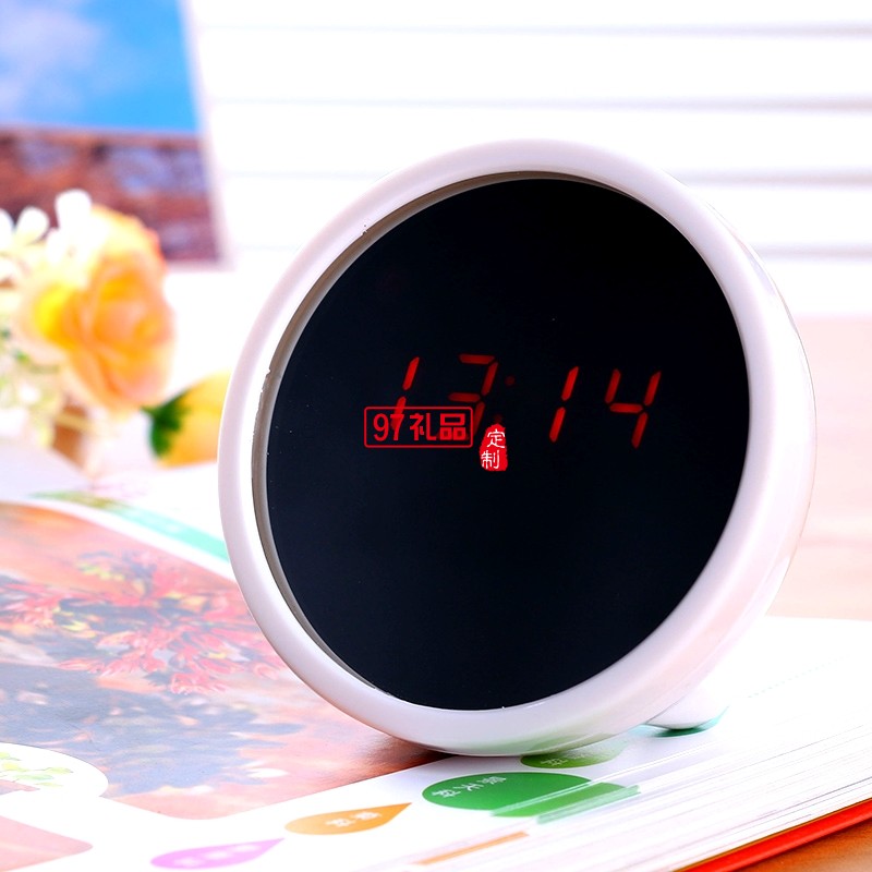 創意廣告促銷禮品美人鏡子時計