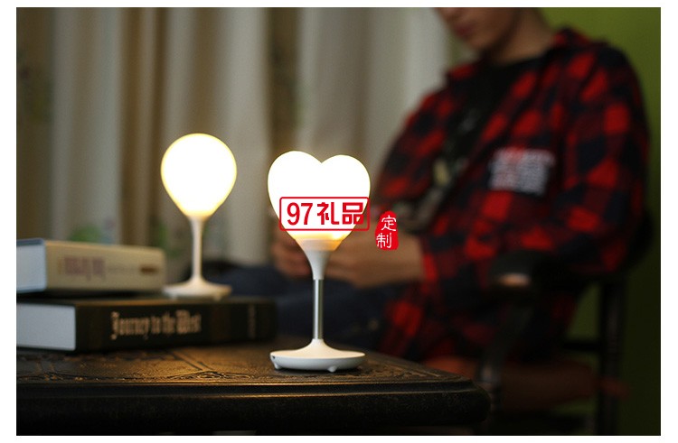 創意硅膠小臺燈氣球燈床頭燈小夜燈定制公司廣告禮品
