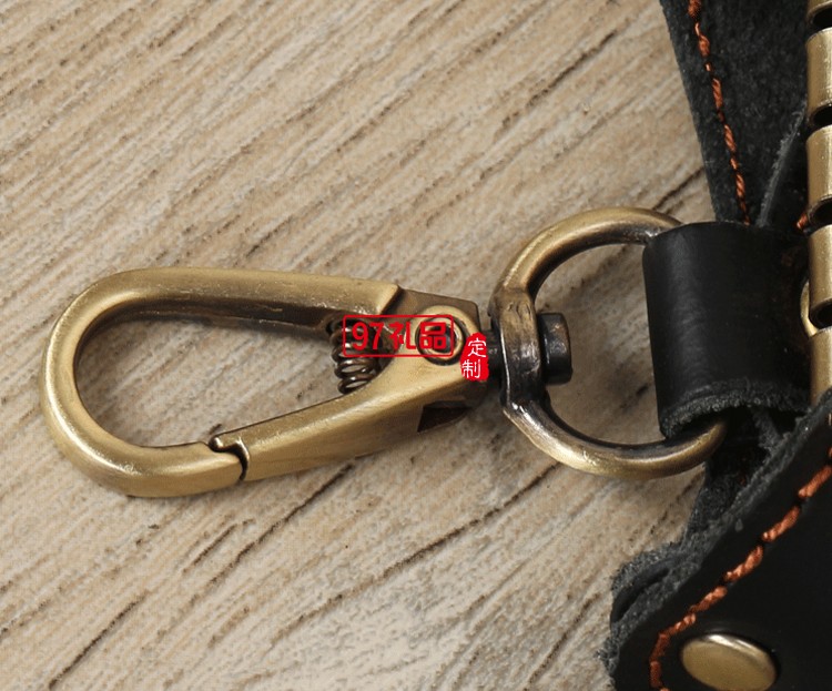 創意個性鑰匙扣原創頭層牛皮腰掛鎖匙包