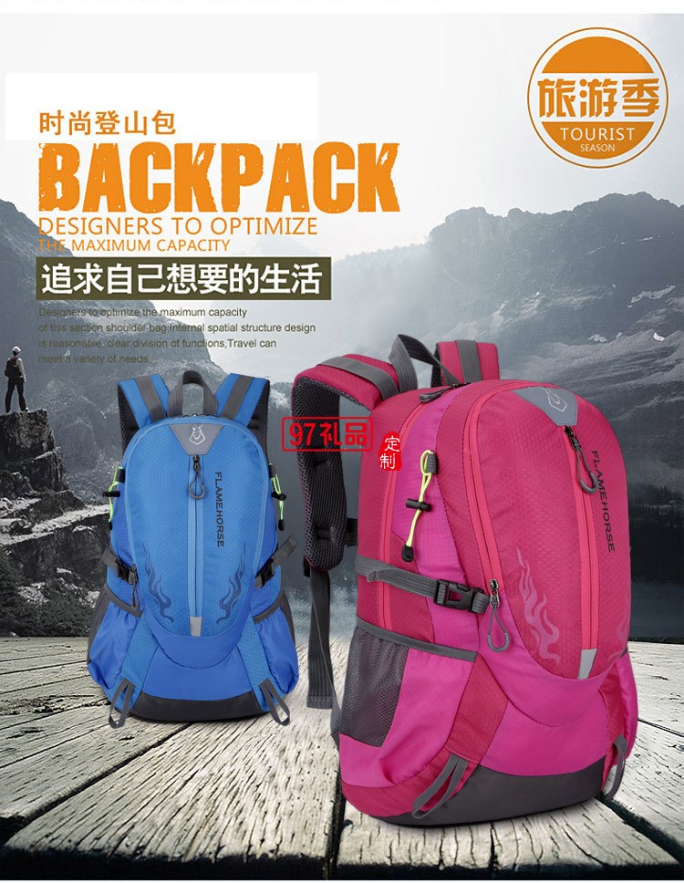 防水雙肩包 戶(hù)外運(yùn)動(dòng)登山包旅游背包