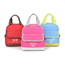 雙層加厚干濕分離冰包便當(dāng)包野餐包保溫包