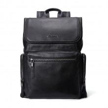 男士商務真皮雙肩背包 旅行包