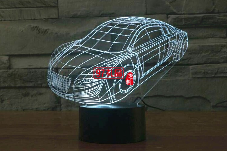 汽車3D燈 LED小夜燈 可定制LOGO定制產品造型