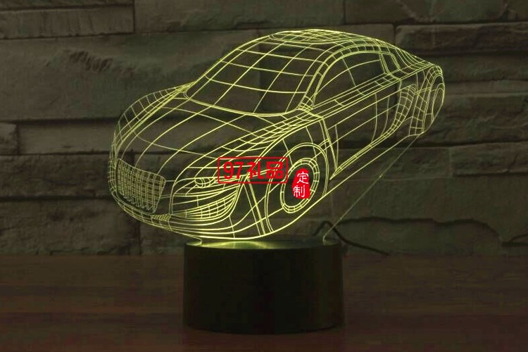 汽車3D燈 LED小夜燈 可定制LOGO定制產品造型