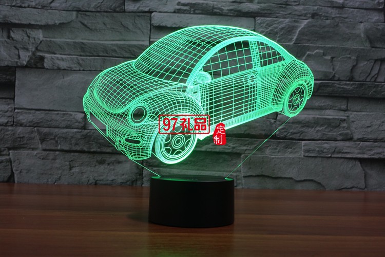 汽車3D燈 LED小夜燈 可定制LOGO定制產品造型