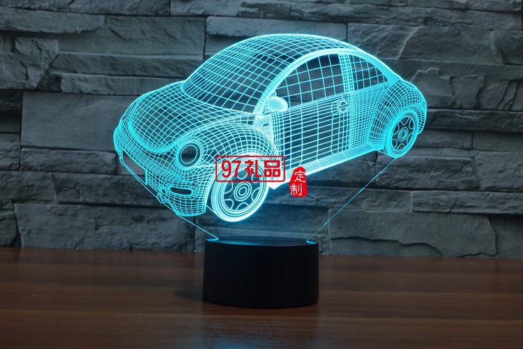 汽車3D燈 LED小夜燈 可定制LOGO定制產品造型