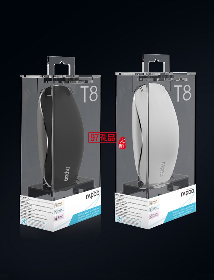 上海通周機械定制鼠標 無線鼠標金屬觸控商務多點觸摸鼠標 可定制logo