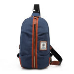 歐美新款男式胸包背包 創意休閑牛津布單肩斜挎包