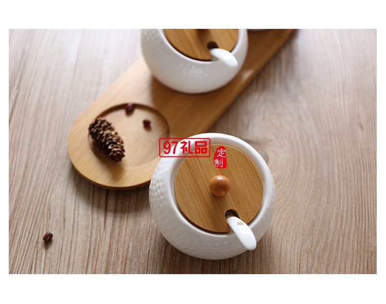 高爾夫調味罐套裝 陶瓷調味罐套裝  定制logo
