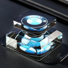 創意車標水晶車載香水座