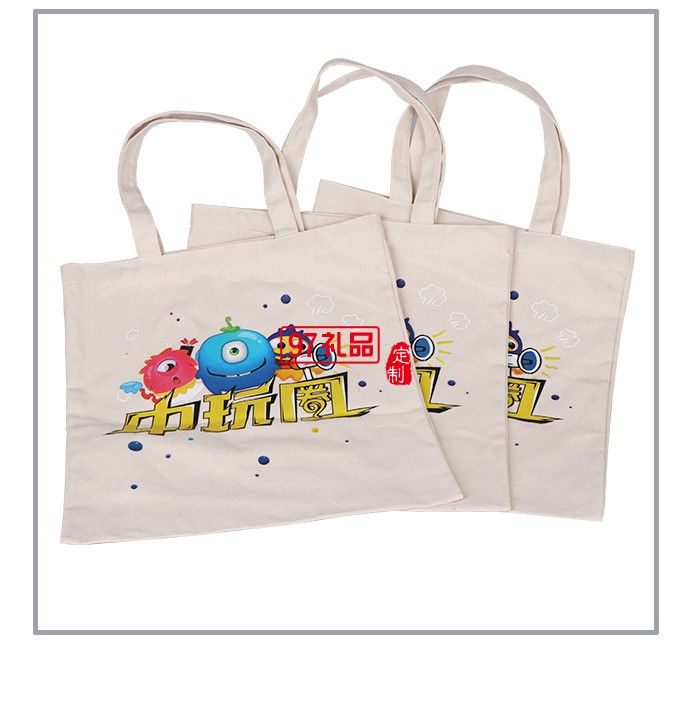 妖精的口袋全棉帆布袋便攜購物袋定制logo