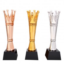 高檔水晶獎杯獎品創意金屬獎杯皇冠獎杯