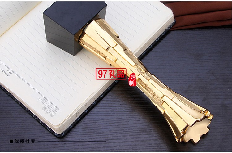 高檔水晶球樹脂獎杯電鍍金屬獎杯