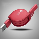 二合一數據線  蘋果安卓通用數據線 創意數據線垠藝生物定制