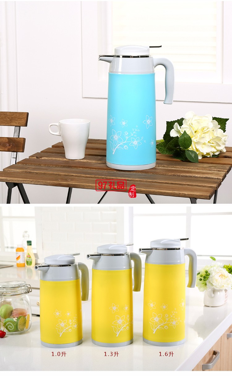 大容量辦公家用保溫壺暖瓶  便攜咖啡壺 玻璃內膽熱水瓶可做logo