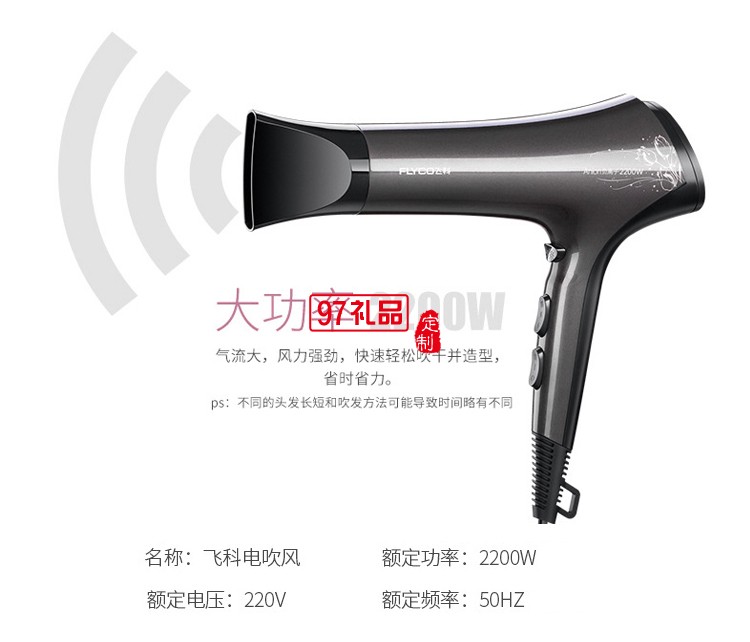 負(fù)離子大功率靜音吹風(fēng)機速干護發(fā)定制公司廣告禮品