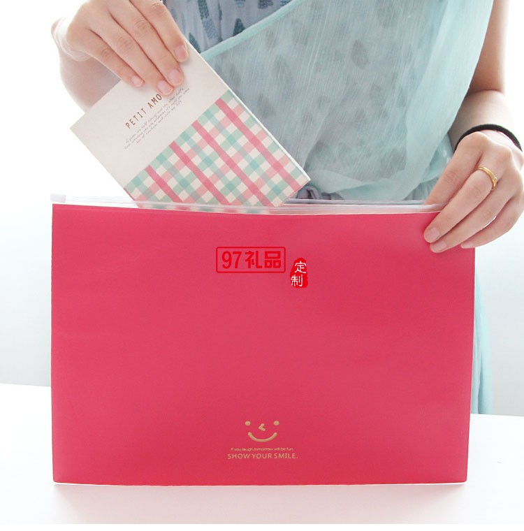 PU文件袋 辦公學習學生文件夾 防水資料袋檔案袋