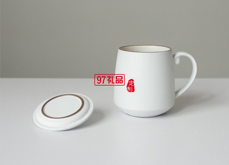 馬克杯陶瓷杯 帶手柄帶蓋高檔創意禮品