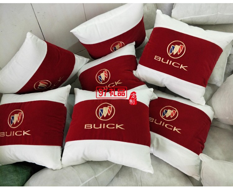 汽車行業定制案例  汽車抱枕四件套  可定制LOGO
