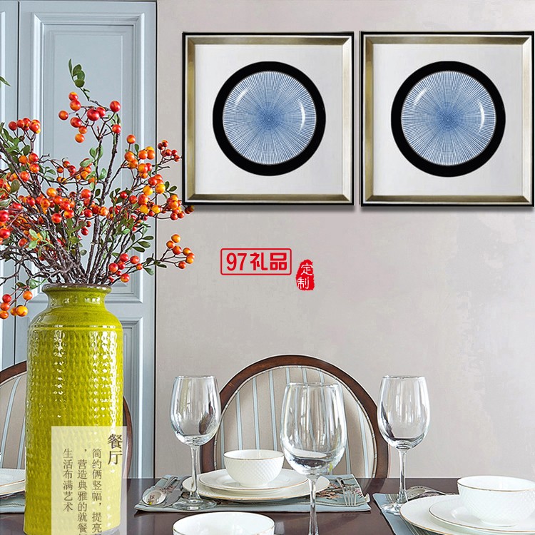 新款中式客廳沙發墻飾裝飾畫