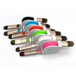 自動收合二合一數據線定制logo