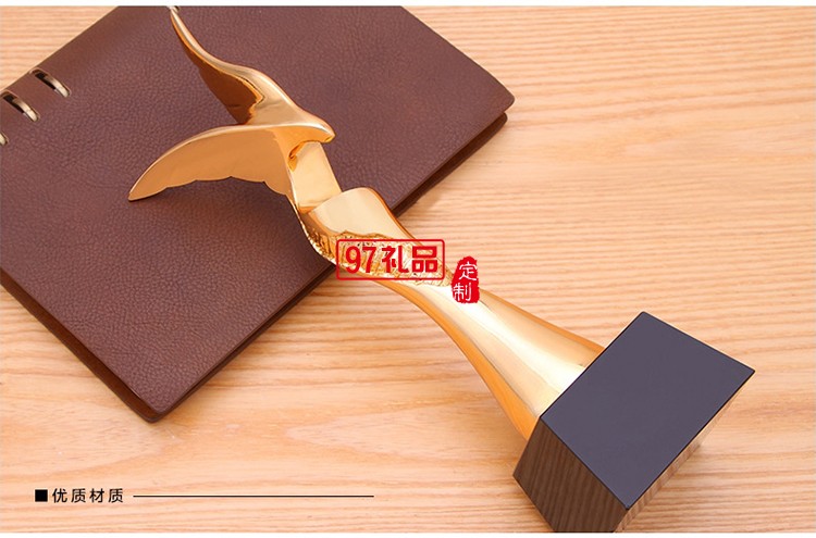 2017年新款電鍍金屬金鷹獎杯 公司獎杯 活動獎杯