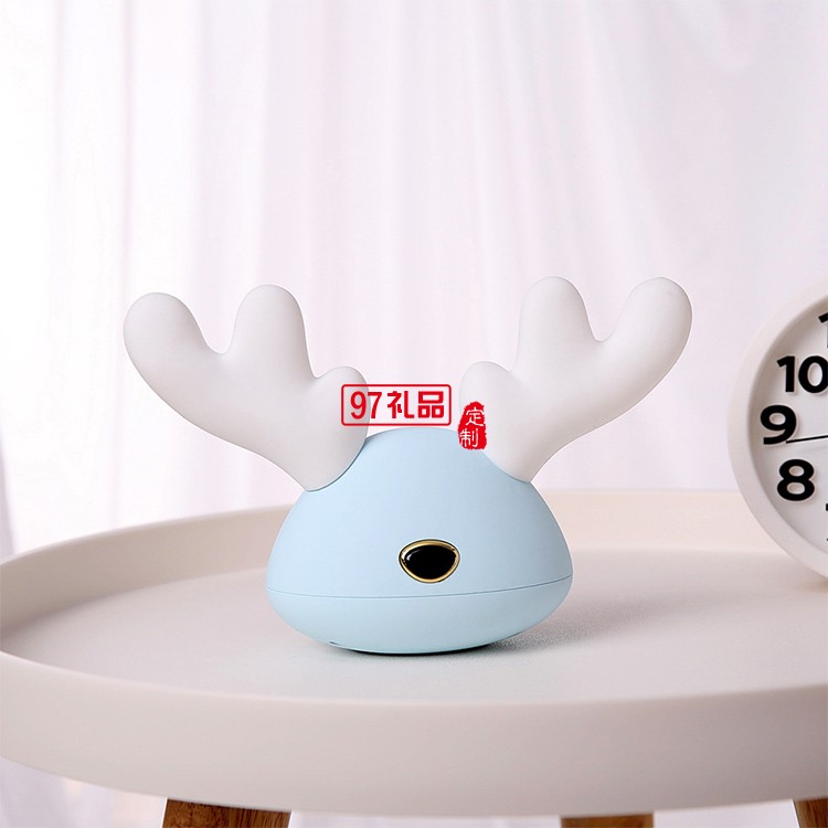 小鹿硅膠燈 卡通兒童伴睡燈 LED創意七彩小夜燈 可定制LOGO