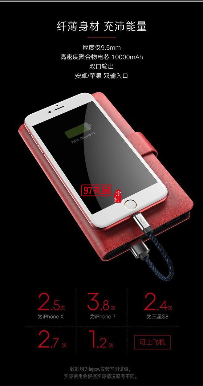 10000毫安充電寶繪畫手寫板創意手帳隨手記移動電源出差