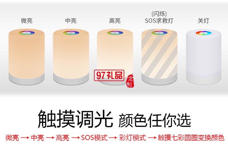 北京大學定制創意七彩小夜燈