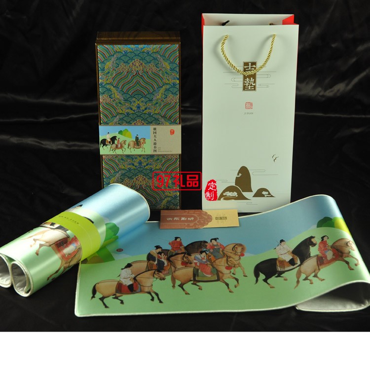 絲綢藝術桌墊  吉墊 鼠標墊 桌墊