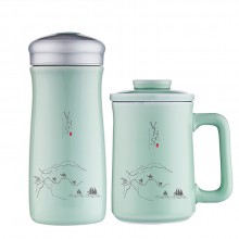 璽玉養生青瓷套裝 可定制logo 