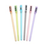 可愛潮文字創意中性筆0.5mm小清新學生黑色芯水筆碳素簽字筆