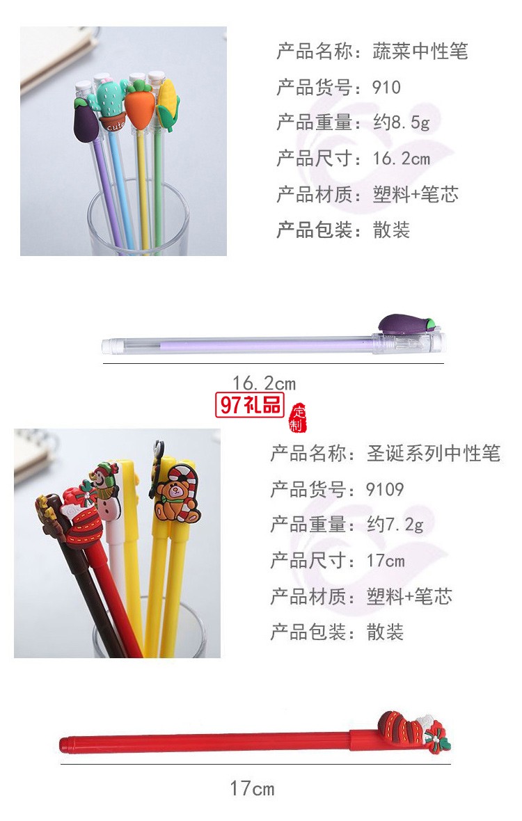 可愛潮文字創(chuàng)意中性筆0.5mm小清新學生黑色芯水筆碳素簽字筆