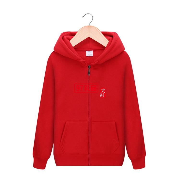 加絨拉鏈帽衫衛衣